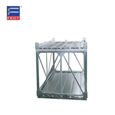 Contenidor de malla de filferro plegable